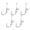Style B, variant on hejhncii 5pcs Barbed Fishing Hooks with Holes Live Shrimp Fixed Hook for Bass