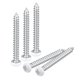 thumbnail image 1 of Tornillos blancos ST3x30mm, Tornillos autorroscantes, Paquete de 100, Tornillos de cabeza plana Phillips para trabajos en madera, 1 of 5
