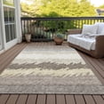 thumbnail image 6 of Addison Rugs Chantille Indoor/Outdoor Transitional Stripes Taupe Washable Rectangle Rug, 5' x 7'6", 6 of 6
