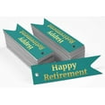 thumbnail image 2 of Inkdotpot Pack Of 50 Happy Retirement Favor Paper Tags Craft Real Gold Foil Hang Tags, 2 of 6