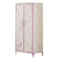 thumbnail image 1 of ACME Priya II 2-Door Metal Frame Kids Wardrobe Armoire in White, 1 of 3