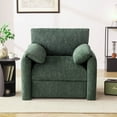 thumbnail image 3 of Chenille Oversized Armchair, 38.6" Wide Accent Chairs for Living Room & Bedroom Modern Lounge Chair, Upholstered Mid-Century Reading Chair, Comfy Living Room Chair, Single Sofa Chair, Green, 3 of 6