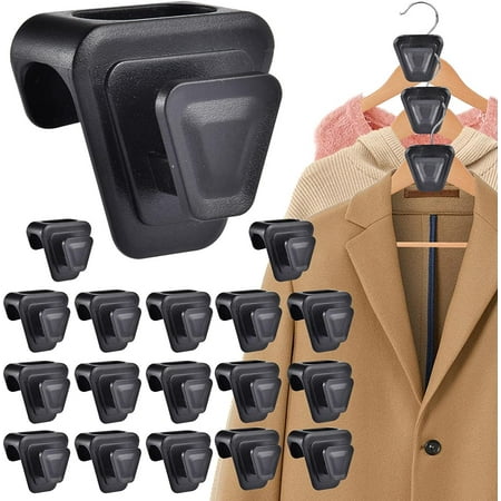 

Hanger Connector Hooks - Hanger Connector Hooks Clothes Hanger Extender Clips Velvet Hanger Accessory Space Saving Resistant for Cabinet
