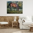 thumbnail image 2 of Stupell Industries Grazing Horse in Pasture Animals Painting Wrapped Canvas Canvas Art Print Wall Art, 48 x 36, 2 of 7