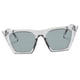 thumbnail image 1 of Gafas de sol retro unisex estilo ojo de gato, protección UV400 Plata, 1 of 9