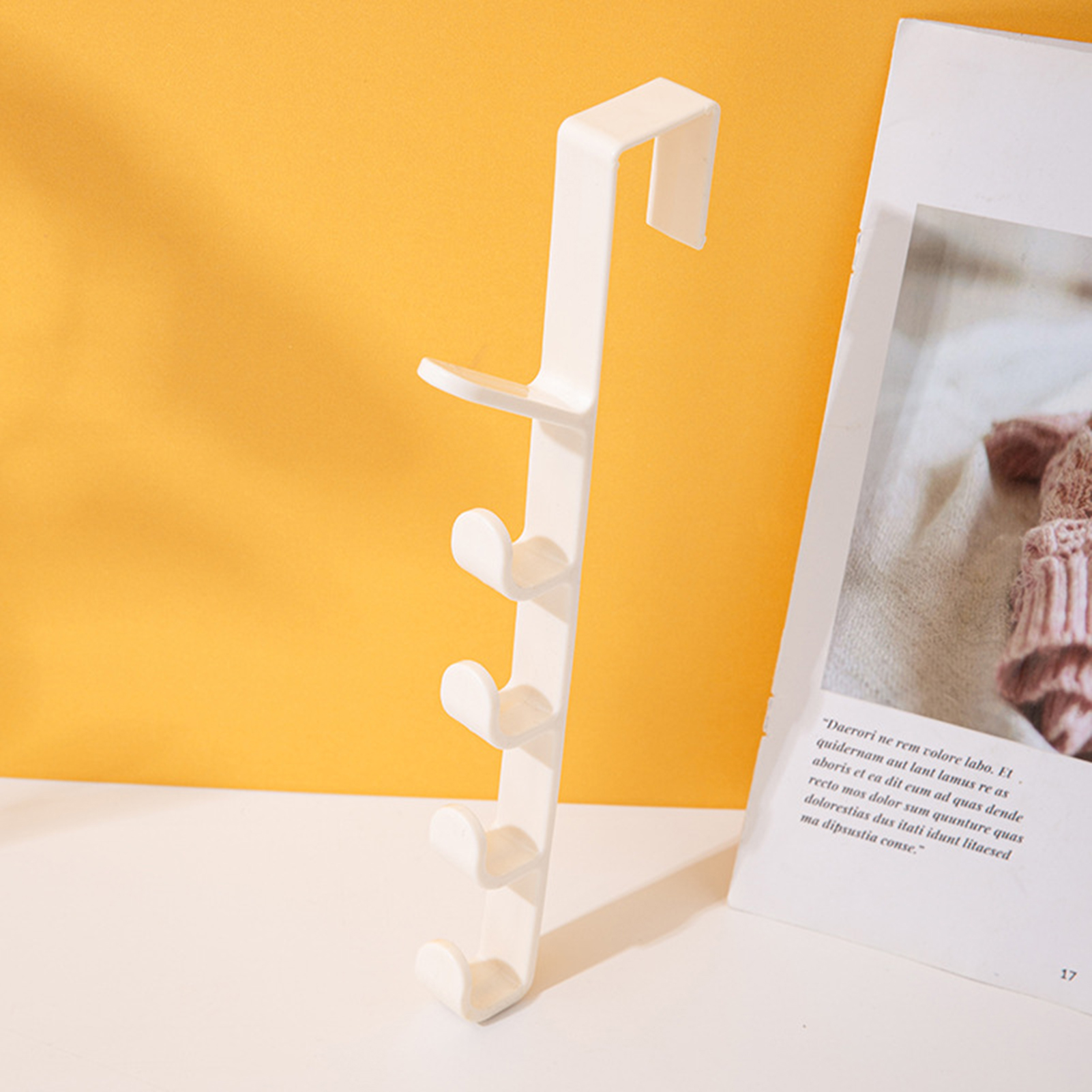 HEVIRGO 2Pcs Door Hanger Punch Free Good Stability ABS Backpack Towel