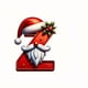 thumbnail image 1 of Seyotauo 2025 Alphabet Ornaments for Christmas Tree, Acrylic Christmas Santa Claus Hat Alphabet Ornaments with White Beard, Red Alphabet Ornaments for Crafting Christmas Tree Decor, 1 of 2