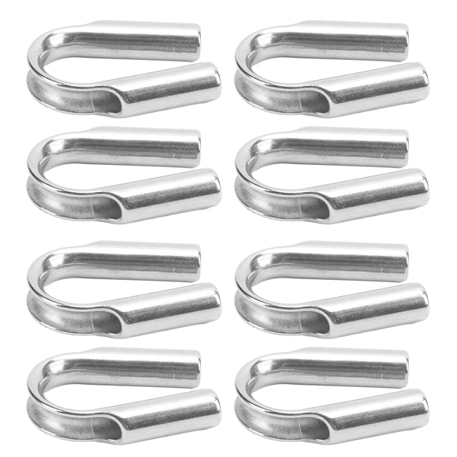 Dedal De Tubo, Dedal De Tubo De Alambre De Acero Inoxidable De 10 Piezas útil Para La Industria Pesquera Para Cuerdas De Alambre De Acero