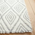 thumbnail image 3 of SAFAVIEH Marbella Winston Diamond Area Rug, Grey/Ivory, 6' x 6' Square, 3 of 8