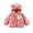 1-255Pink795, variant on CAIVO Soft Girls Jacket Cozy Kids Outerwear Cute Cartoon Hooded Zipper Front Jacket Toddler Baby Winter Fall Casual Wear Long Sleeve Versatile Coats