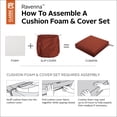 thumbnail image 5 of Classic Accessories Ravenna Water-Resistant Patio Lounge Chair/Loveseat Cushion, 21 x 19 x 5 Inch, Spice, 5 of 20