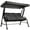 Grey, variant on Outsunny Outdoor 3-person Metal Porch Swing Chair with Canopy Wine Red