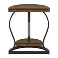 thumbnail image 4 of Topcobe Half-Round End Table, Side Table with 2-Tier Shelves, Small Side Table, End Tables Living Room, 4 of 4
