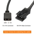 thumbnail image 4 of Uxcell ARGB Splitter 5V 3Pin to SM 3Pin Male Extension Cable Adapter Connector Addressable for PC Fan 2 Pack, 4 of 5