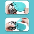 thumbnail image 3 of Botella de agua para perros, dispensador portátil de hidratación para viajes para mascotas con cuenco plegable de silicona y diseño resistente al acero inoxidable, 3 of 6