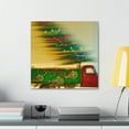 thumbnail image 3 of Vintage Holiday Delivery Truck - Canvas, 3 of 10