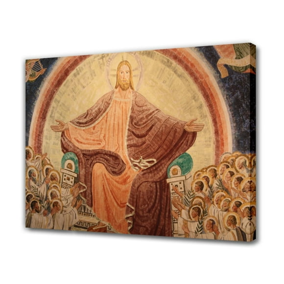 May Our Souls Glorify God Our Creator and Our Spirits Rejoice in Christ Our Saviour Canvas Poster Bedroom Decor Sports Landscape Office Room Decor Gift,Frame-style,16x24inch(40x60cm)