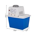 thumbnail image 2 of VEVOR Lab Multi-Purpose Water Circulating Vacuum Pump, with 2 Off-Gas Taps,Stainless Vacuum Pump 180W 110V,Anti-Corrosion Pump Lab Chemistry Equipment (15L), 2 of 9
