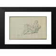 thumbnail image 2 of Johann Peter Krafft 14x11 Black Modern Framed Museum Art Print Titled - Fountain in the Peach Garden of the Upper Belveder (1850), 2 of 5