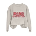 thumbnail image 2 of Craaazy Women's Loose MAMA Letter Print Long Sleeve Round Neck Casual Hoodless Sweatshirts Gifts, 2 of 5