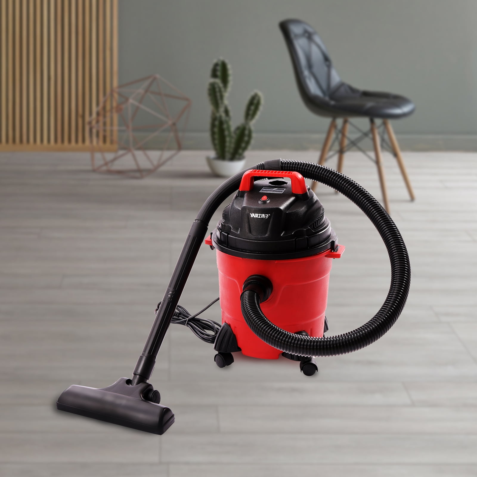 Wildnix Powerful Wet-Dry Vacuum Cleaner with HEPA Filter, 39ft Cleaning Range, 1.34HP Motor, and Large 4Gal Dust Capacity for Efficient Cleaning