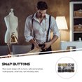 thumbnail image 4 of 1 Set Leather Snap Fasteners Kit Metal Snap Buttons Press Studs for Clothes Bags, 4 of 9