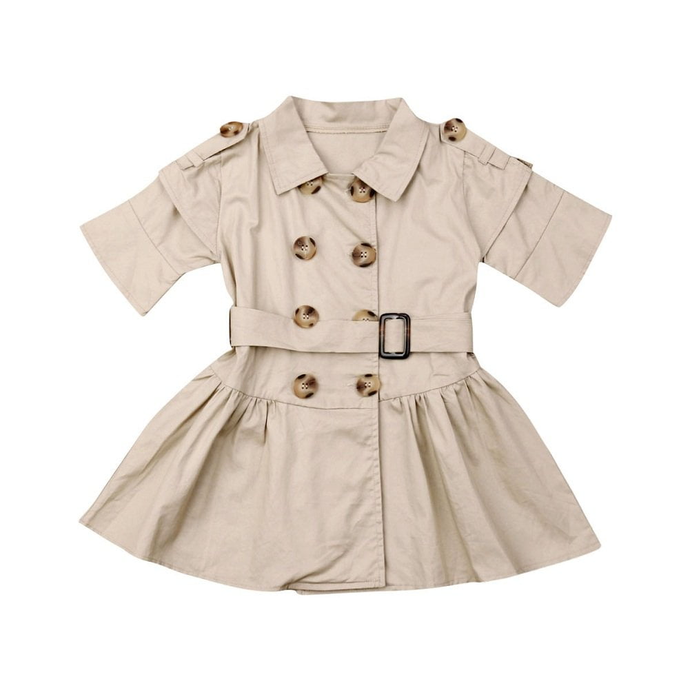 Toddler Baby Girls Wind Coat Dress 