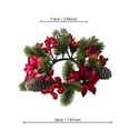 thumbnail image 4 of Uxgjfwu Christmas Candle Ring Centerpiece Holiday Table Decor for Christmas Dinner Party Decoration, 4 of 7