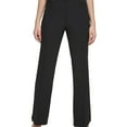 thumbnail image 4 of Calvin Klein Womens Straight-Leg Trouser Dress Pants, Black, 4, 4 of 4