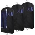 thumbnail image 1 of Bolsa para Ropa, 40 pulgadas/100 cm Bolsa para Trajes con cremallera, 3 Pcs Bolsa para Colgar Prendas, Bolsa para Guardar Abrigos para Trajes, Vestidos, Abrigos, Chaquetas, Camisas, 1 of 8