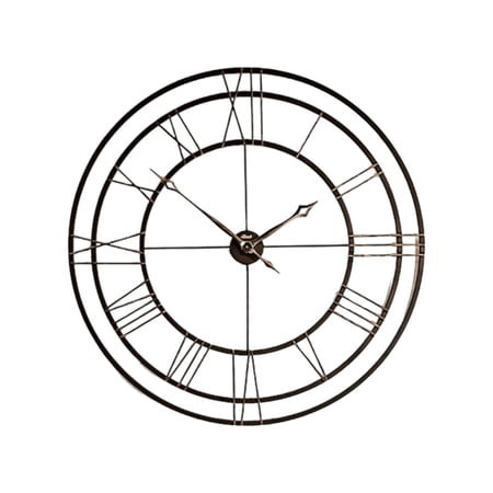 Hermle 45 Black and Gold Round Gallery Wall Clock