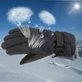 thumbnail image 5 of Kids Winter Cold Weather Ski Gloves Boy-Girl Warm Windproof Snow Gloves Navy 7-11 Years, 5 of 8