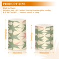 thumbnail image 6 of Yayeee Flameless Candles with Remote Flickering Battery Operated Multi Color Changing, Pink and Green Geometric, 6 of 7