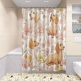 thumbnail image 5 of Shower Curtain and Rug Sets 4pcs Bathroom Sets Includes 12 Free Hooks 66" x 72" Lovely Cartoon Dachshund Dogs, 5 of 8
