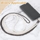 thumbnail image 5 of Lanyard de teléfono cruzado de perlas Uxcell, correa de cadena para teléfono celular con parches de sujeción, negro, 5 of 6