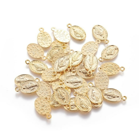 300pc Tibetan Style Alloy Oval Pendants Mixed Coloren 17.5x10x1mm Hole: 1.5mm