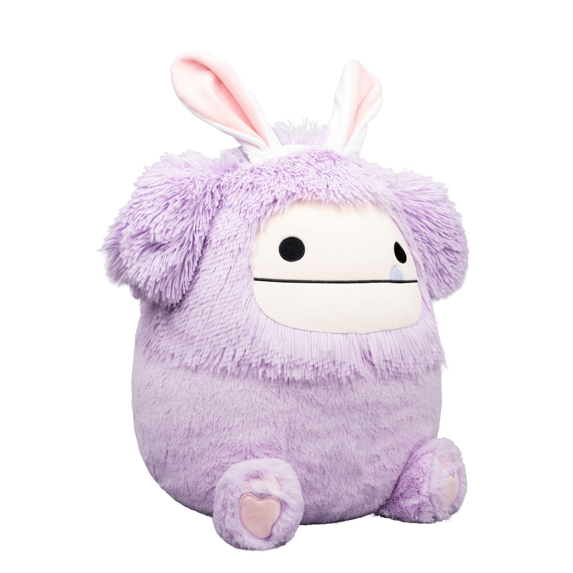 Squishmallows FuzzAMallow Official 16 inch Dilka the Lavender Bigfoot With Bunny Ears - Child's Ultra Soft Plush Toy