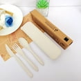 thumbnail image 3 of Maoww 4x Easy To Clean Reusable Tableware Set For Everyday Made Healthy ForWheat pink, 3 of 6