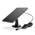 thumbnail image 1 of CHUANK Solar Panel for Security Camera IP6 Waterproof 360 Degrees Adjustable Continuous Power with 10W 5V Charging Solar Panels with Type-C Port / 9.8 Ft Charging Cable Fit for Doorbell M, 1 of 7