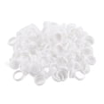 thumbnail image 3 of 100 piezas de soporte de paleta de anillo de pegamento desechable para extensión de pestañas, paleta de pegamento de plástico blanco para tatuajes, 3 of 12