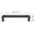 thumbnail image 2 of Manijas de tirón Uxcell 240mm Centros de agujeros Negros 2Pack, 2 of 5