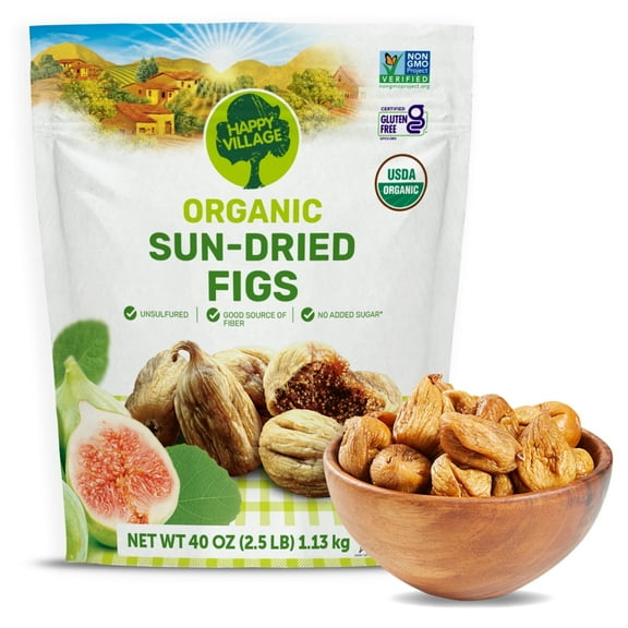 Happy Village Organic Sun-Dried Figs 2.5 lb