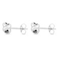thumbnail image 3 of 14K White Gold Polish Knot Studs With Earring Backs, 3 of 4