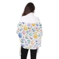 thumbnail image 4 of FORMRS Womens Scarf Winter Soft Long Big Warm Shawls Wrap Tassel Scarves, Purple Easter Eggs, 4 of 9