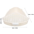 thumbnail image 4 of Shisuyan Rabbit Triangle Potty Corner Small Animal Toilet Litter Box Bunny Pee Pan Tray, 4 of 9