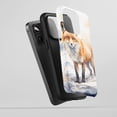thumbnail image 5 of Fox For All iPhone Series Protective Phone Case Watercolor Winter Wildlife Orange White Blue, 5 of 7