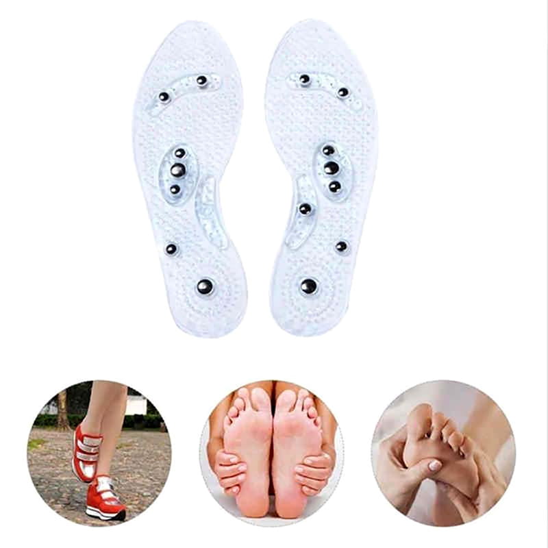 Acupressure Magnetic Massage Insoles for Men/Women Shoe-pad Foot Therapy 1 Pair 