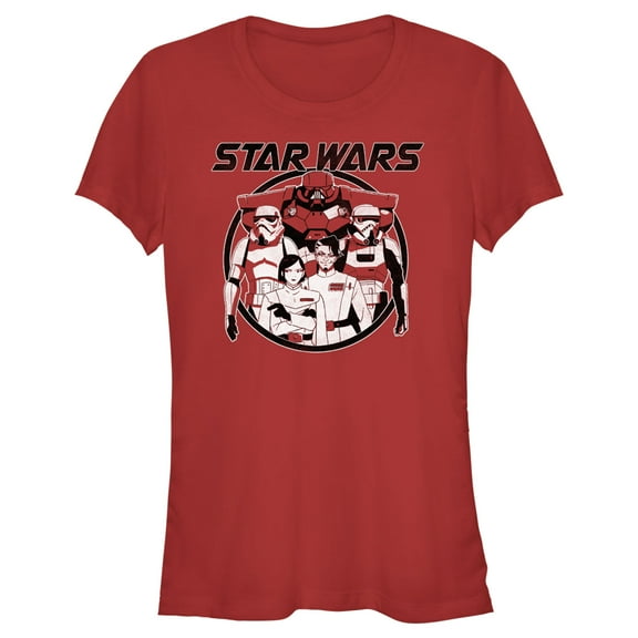 Junior's Star Wars: Visions Stormtroopers Anime Graphic Tee Red 2X Large