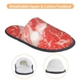 thumbnail image 3 of Fotbe Beef Steaks Pantuflas Peludas para Mujer con Estampado, Zapatillas de Peluche, Zapatos de Invierno para Casa, Uso Interior y Exterior-Large, 3 of 8