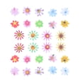 thumbnail image 1 of EeaseMX 120 flores comestibles de papel de arroz, oblea, flores de papel, adornos coloridos para cupcakes, postres, decoración de pasteles (10 colores), 1 of 8